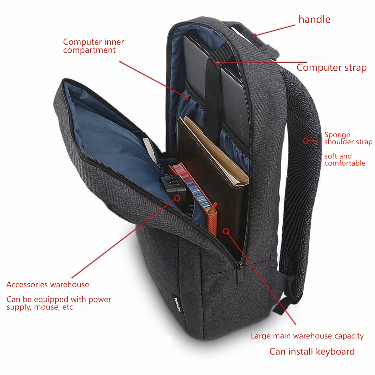 Mochila Lenovo B210 |   Portát - Laptop Backpack 15.6 reseña y precio